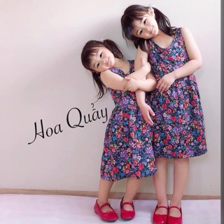 Váy HM chất cotton xinh quá các mẹ ơi váy hoa nhí siêu xinh mẹ nào mua cho bé mặc hè thích xinh phải biết ạ vì váy HM ..