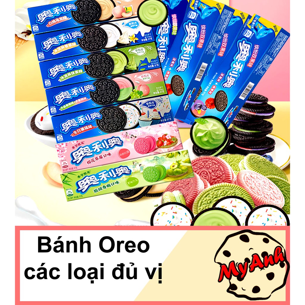 [Mã 267FMCGSALE giảm 8% đơn 500K] (12 VỊ) BÁNH OREO CÁC LOẠI