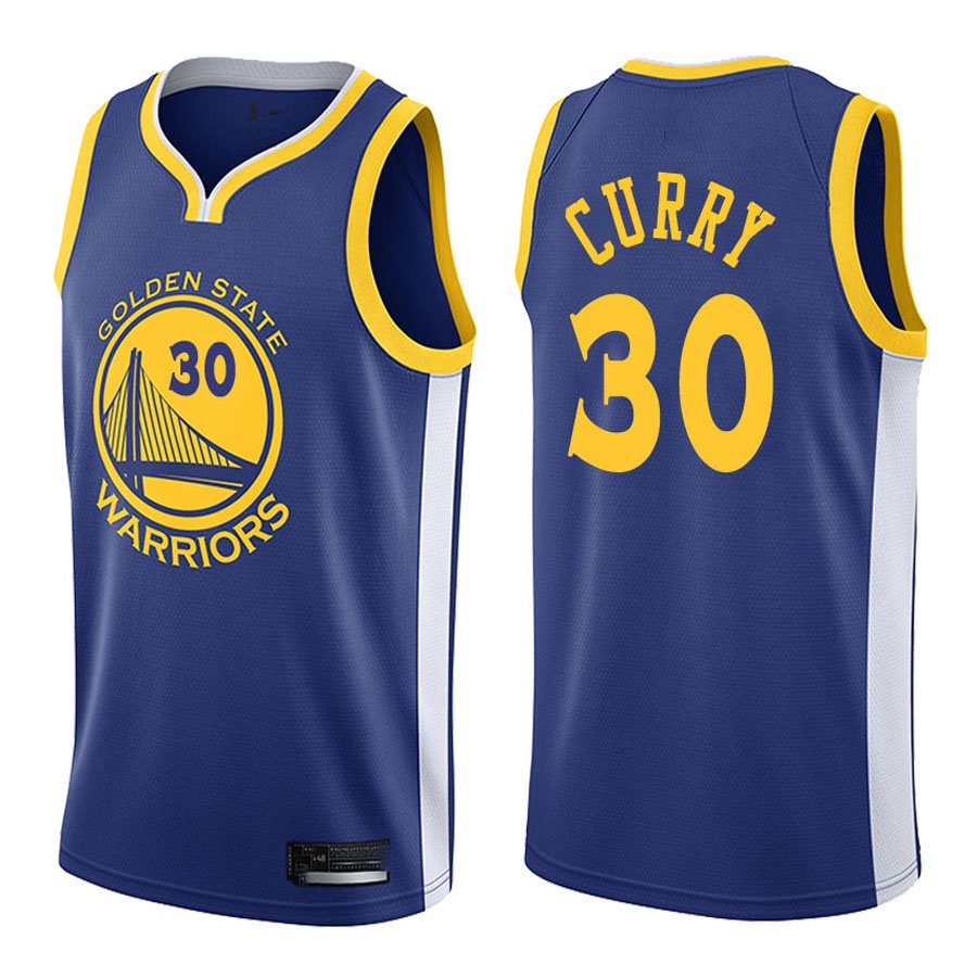 Áo Bóng Rổ Thêu Họa Tiết Golden State Warriors số 30 Stephen Curry Thời Trang Năng Động