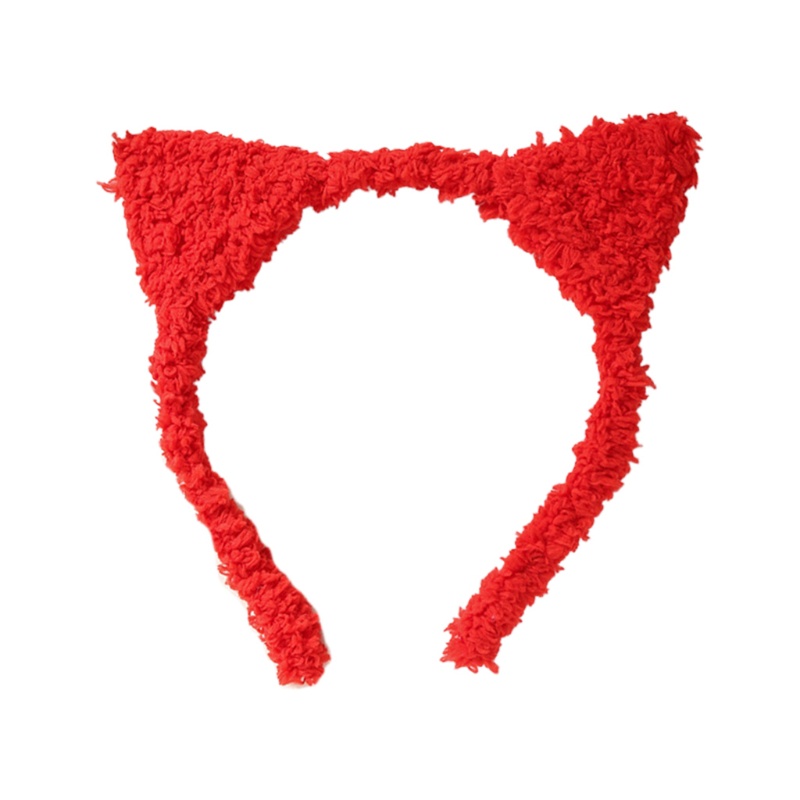 Flgo Băng Đô Cài Tóc Trang Điểm Hình Tai Mèo Siêu Bền Cho Nữ