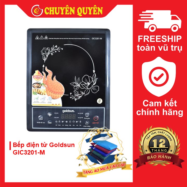 Bếp điện từ Goldsun GIC3201-M | Giá rẻ, chính hãng, giao hàng nhanh