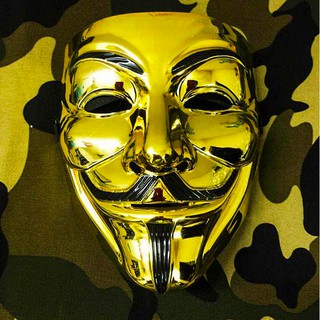 [VÀNG BÓNG]-MẶT NẠ HACKER VÀNG BÓNG ANONYMOUS 2020 HÀNG ĐẸP LOẠI 1