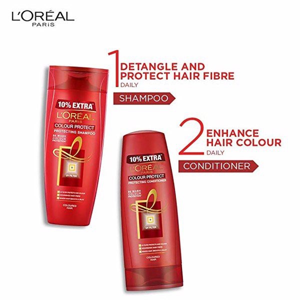 Combo dầu gội 170ml +dầu xả 165ml bảo vệ màu tóc nhuộm trong 7 tuần L'oreal