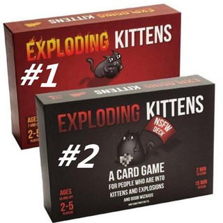 Exploding Kittens Original OR NSFW Edition Explicit Content Card Party Game