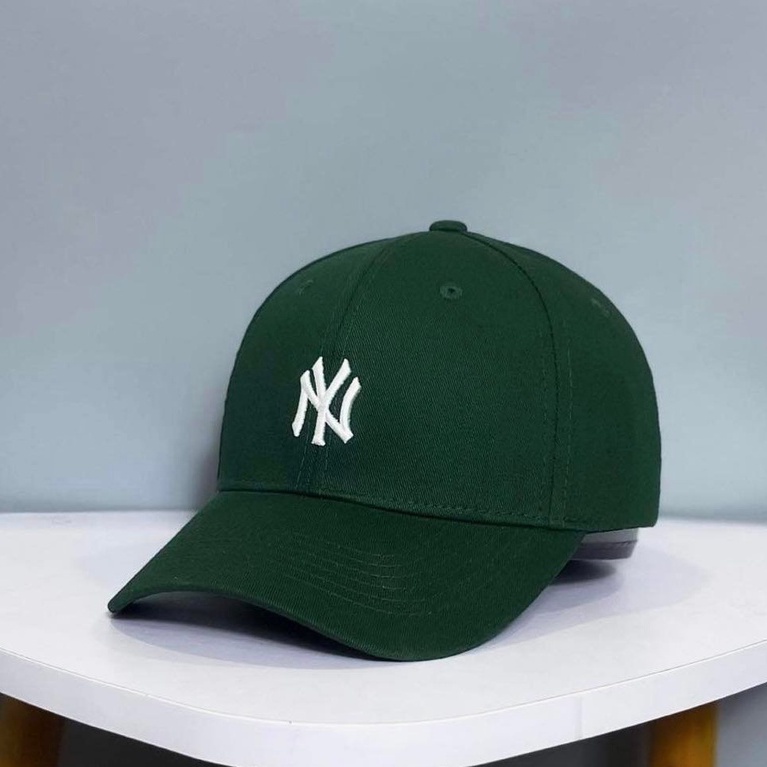 Nón lưỡi trai MLB thêu chữ nhỏ NY hàng xuất dư cao cấp phong cách Hàn Quốc dành cho nam và nữ