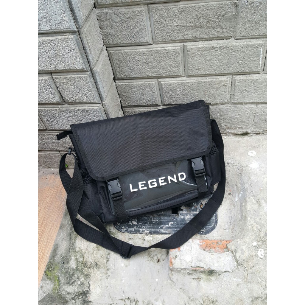 FREESHIP 50K_Cặp đeo chéo nam chất vải bố PVC phối hộp trong suốt, bên trong có lớp vải chống thấm nước M35 | BigBuy360 - bigbuy360.vn