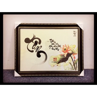 Chữ thư pháp tết bình an, thư pháp Việt chữ Phúc - Lộc - Thọ, thư pháp theo tên chất liệu đẹp, mẫu mã đa dạng