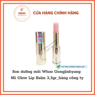 Son dưỡng môi không màu Whoo Gongjinhyang Mi Glow Lip Balm 3,3gr_hàng công ty