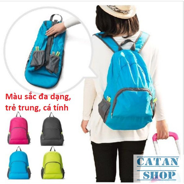 Balo xếp gọn siêu nhẹ 0,16 kg, công tác, du lịch DL13-BaloXG