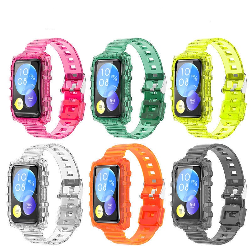 Dây Đeo Trong Suốt 2 Trong 1 Cho Đồng Hồ Thông Minh huawei watch fit / fit 2 huawei watch fit2