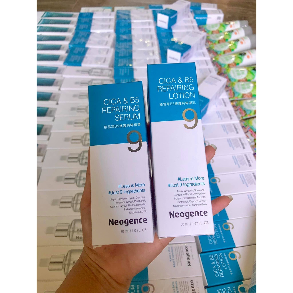 Tinh Chất CICA & B5 NEOGENCE Phục Hồi Dịu Da Less Is More Đài Loan