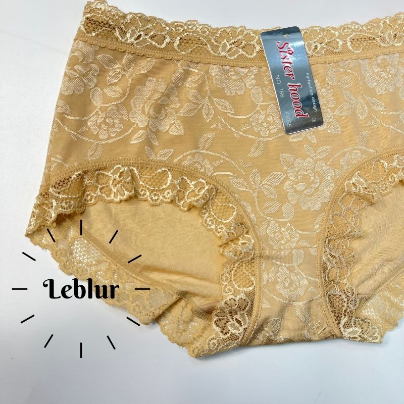 Quần lót viền ren cao cấp, chip chất lanh cực mát mẻ, nội y Sisterhood Thái Lan 786, Leblur