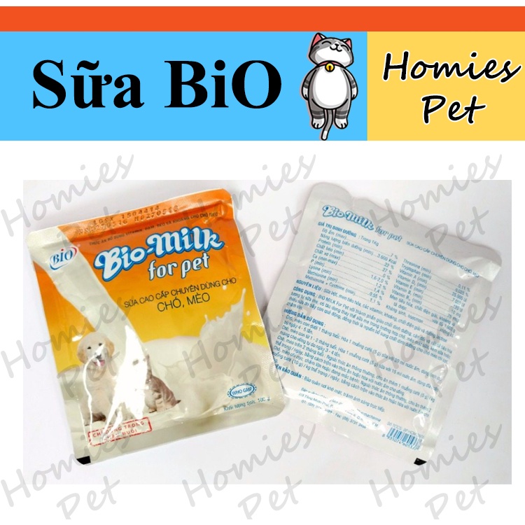 Sữa Bio cho chó mèo - Homies Pet