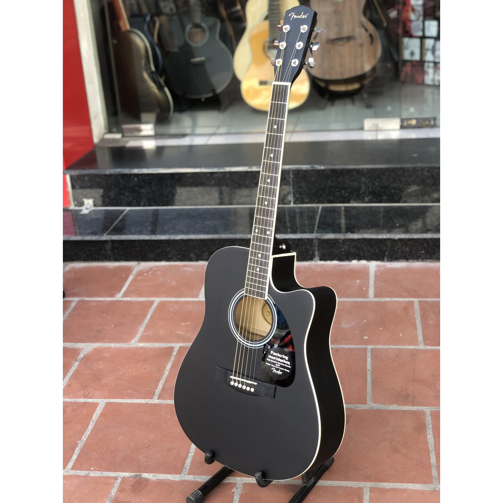 Đàn guitar acoustic Fender CD60 màu đen (Tặng kèm phụ kiện)