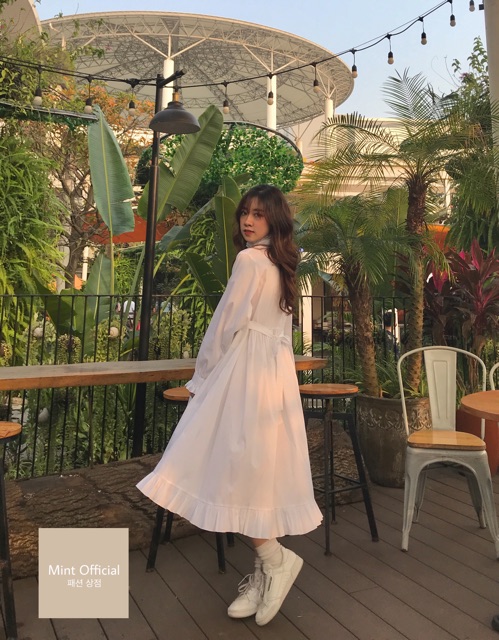 Đầm dài nút bọc VD001 madebymint | BigBuy360 - bigbuy360.vn