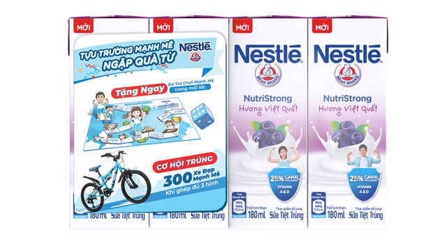 [Mã GRO1NESTLE05 giảm 10% đơn 150K] Thùng 48 Hộp Sữa Nước Hương Việt Quất Nestle 180ml/ hộp