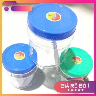 Lọ nhựa đựng gia vị nắp vặn kín 150ml  400ml 500ml kèm thìa.