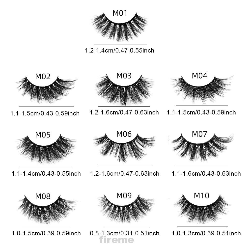 Long Lasting Makeup Fashion Extension Handmade Thick Party Easy Apply Curly Faux Mink 3D Natural False Eyelashes