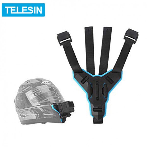 Dây đeo GoPro vào cằm mũ bảo hiểm Fullface hãng Telesin