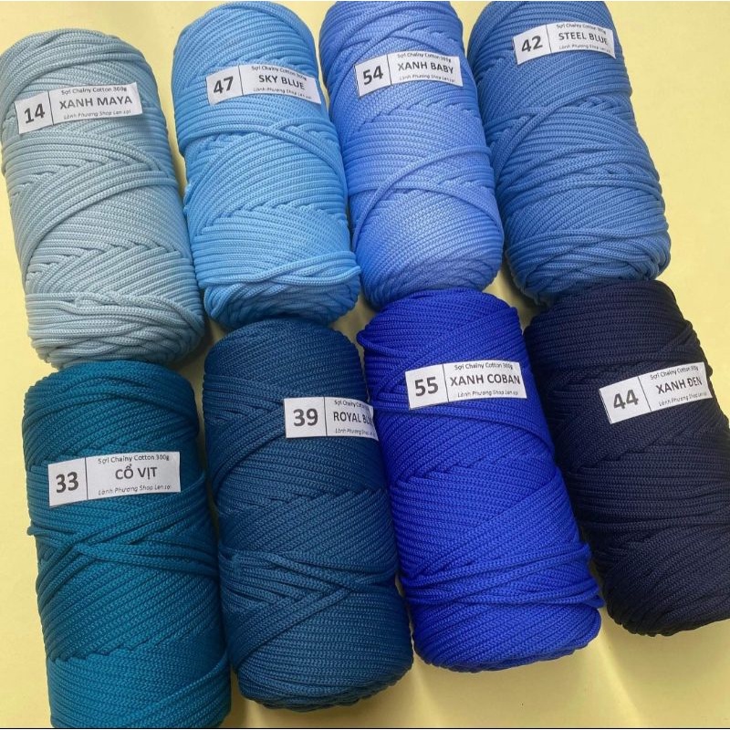 Sợi Chainy Cotton 300gr móc túi siêu nhanh k xù