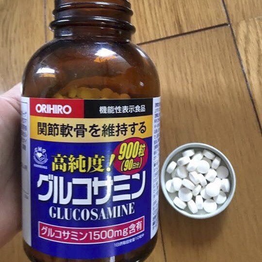 Viên uống bổ xương khớp Glucosamine 1500mg hộp 900 viên Orihiro Nhật Bản