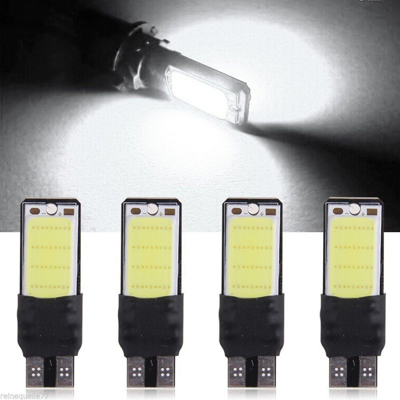 Bóng đèn LED Canbus T10 COB SMD W5W 501 - Màu trắng, bộ 4 cái