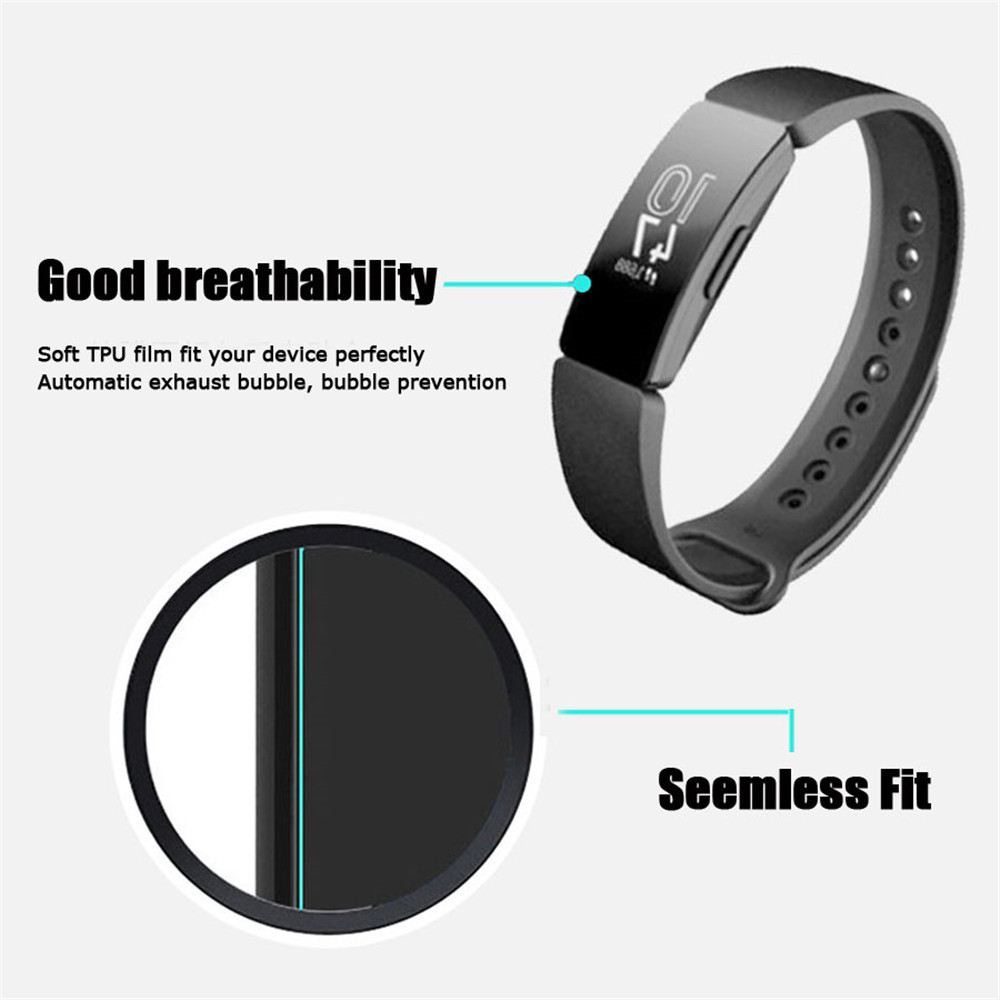 📞TOP💻 3/6Pcs HD Clear 2.5D Curved Anti-Shock Protective case For Fitbit Inspire/Inspire HR