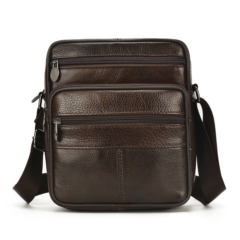 Túi đeo chéo nam da bò T05-3 2 size bảo hành 12 tháng  DIENMAYPICO