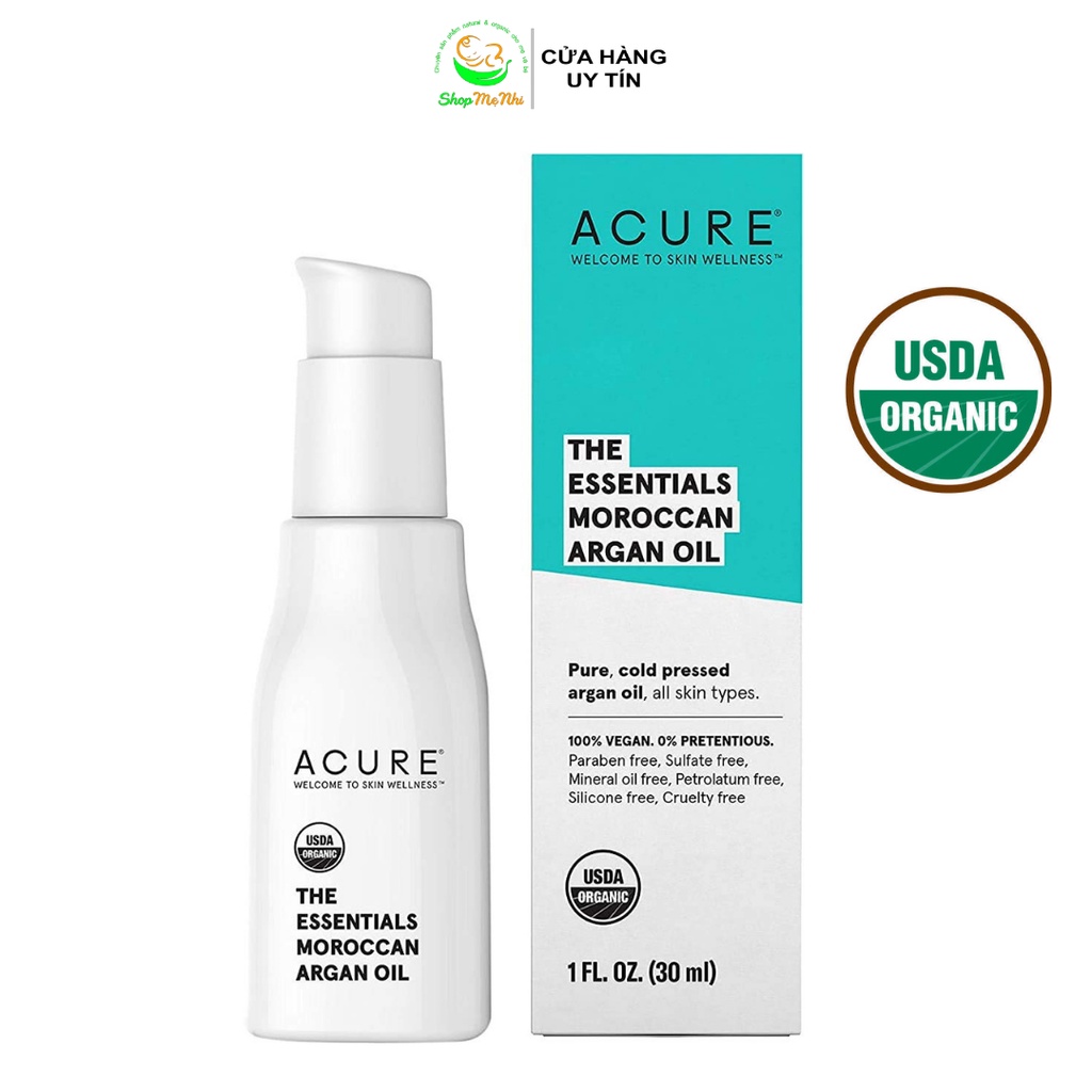 Dầu Argan hữu cơ Acure Moroccan Argan oil 30ml.