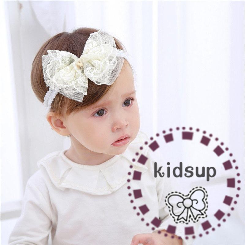 Băng đô dành cho bé gái tập đi gắn hoa