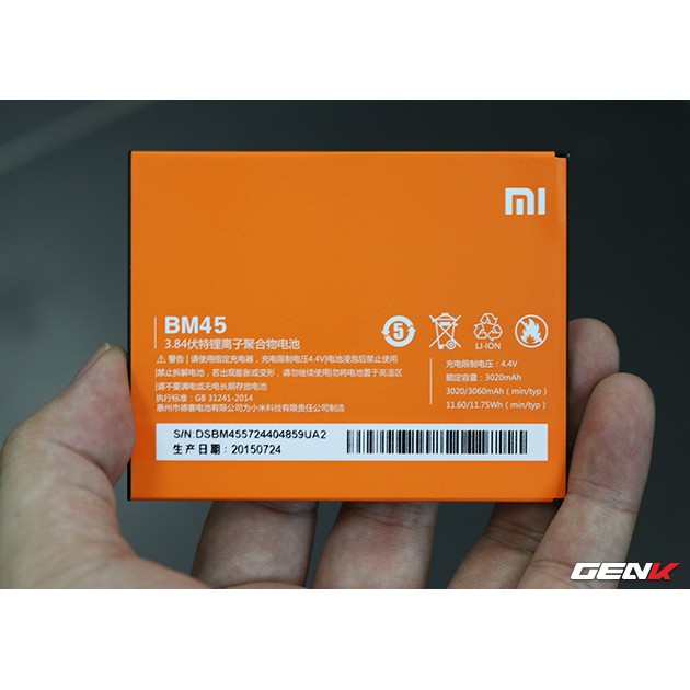 [Mã ELHA9 giảm 15% đơn 50K] Pin Xiaomi Redmi Note 2 Mã BM45 3020MAH