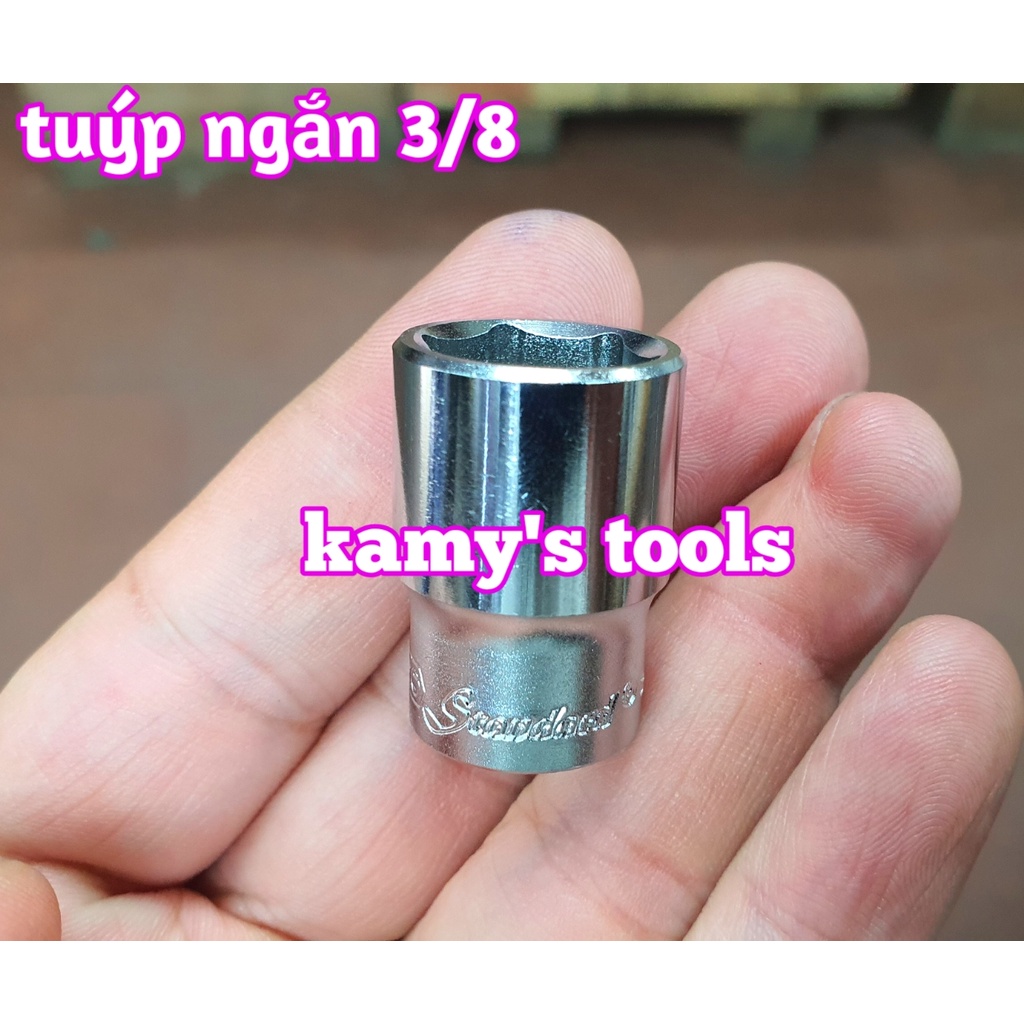 Đầu tuýp đầu khẩu ngắn 3/8 lục giác Standard chính hãng (lẻ từng cục)