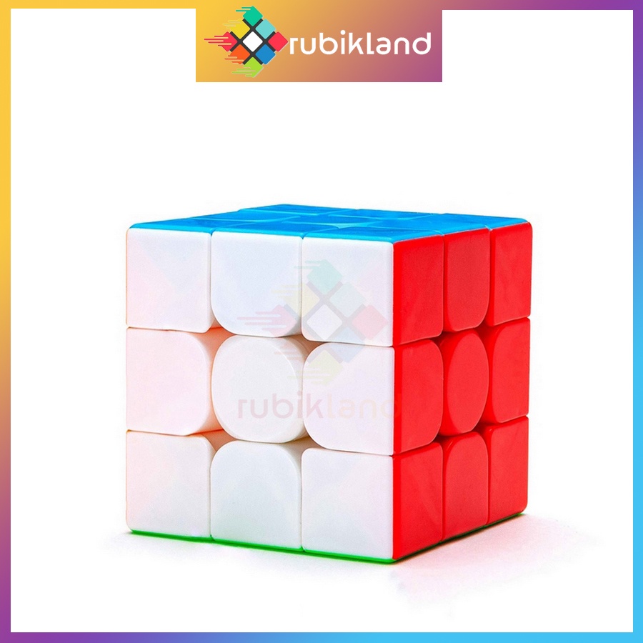 Rubik Half Bright Stickerless 2x2 3x3 4x4 5x5 Pyraminx Megaminx Skewb Không Viền Đồ Chơi Trí Tuệ Rubic