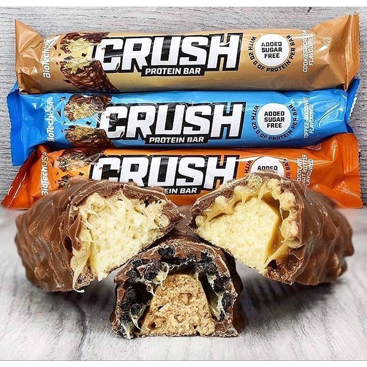 Thanh Protein Crush Bar BiotechUSA – Hộp 12 Thanh