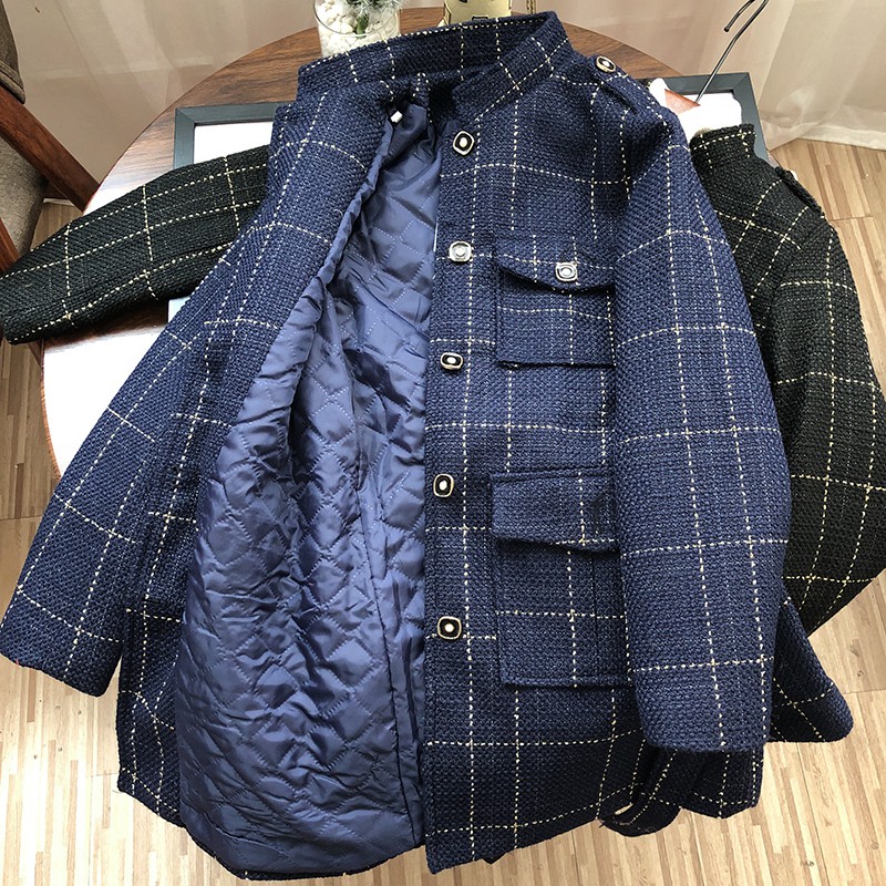 [Mặc Là Sang] Áo Khoác Lury, Áo Dạ Tweed Nữ Đẹp, Dáng Dài, Chất Vải Dạ Dày Dặn Lót Trần Bông, Hàng Quảng Châu Cao Cấp | BigBuy360 - bigbuy360.vn