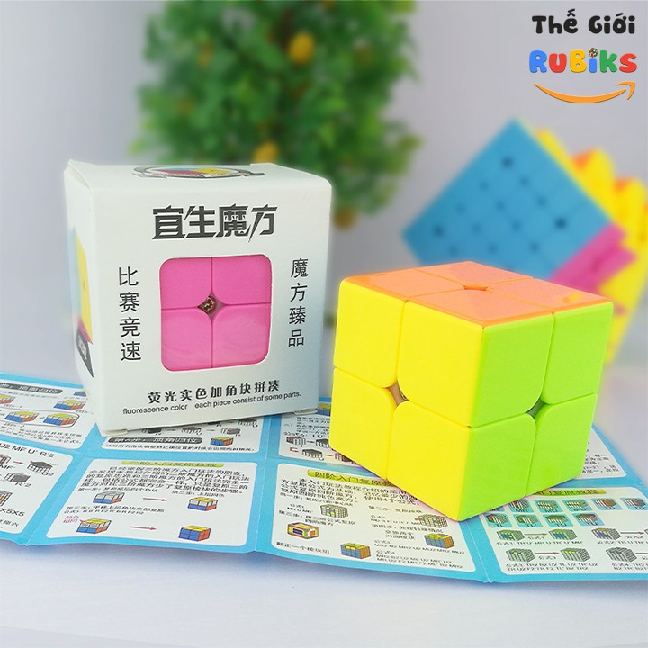 Rubik 2x2x2 Xoay Trơn, Không Rít, Độ Bền Cao, Màu Sắc Đẹp, Rubic Đồ Chơi Thông Minh