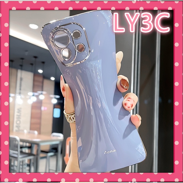 Ốp Điện Thoại Silicone Mềm Mạ Điện LY3C Cho Xiaomi mi 11 lite / 10t pro / 11t pro / 11t / 11 / Redmi 9A / 9 / 9C