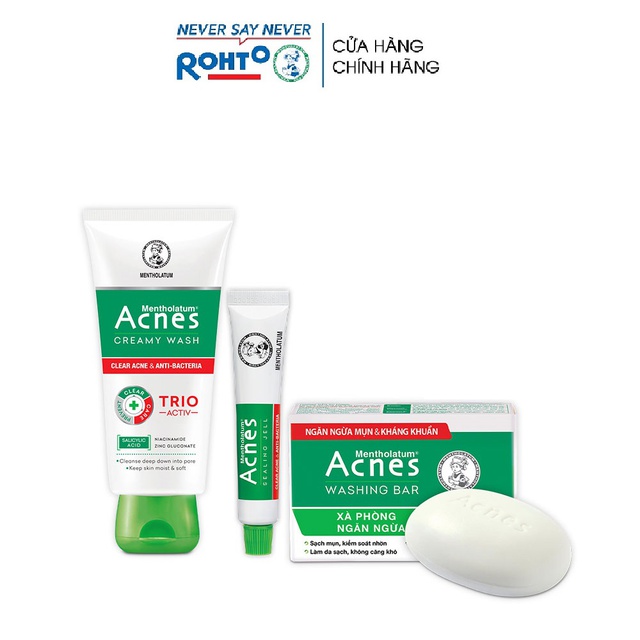 Bộ sản phẩm ngăn ngừa mụn căn bản Acnes | BigBuy360 - bigbuy360.vn