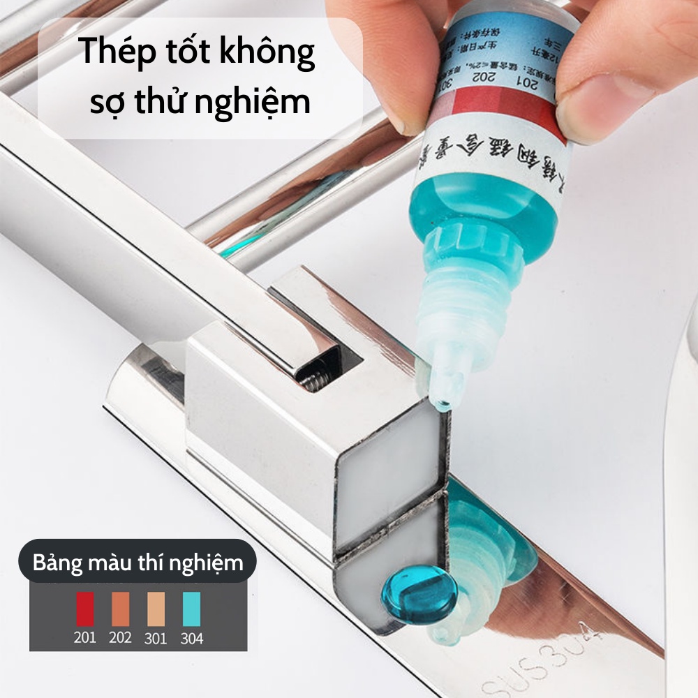 Giá Treo Khăn Nhà Tắm, Kệ Để Đồ Nhà Tắm Inox Không Gỉ Đa Năng Treo Đồ Tiện Lợi THANH XUÂN 98