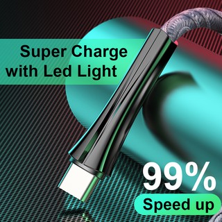Cáp Sạc Nhanh KAXOE Cho Điện Thoại / Android Micro Usb / Type-c Có Đèn Led 5a