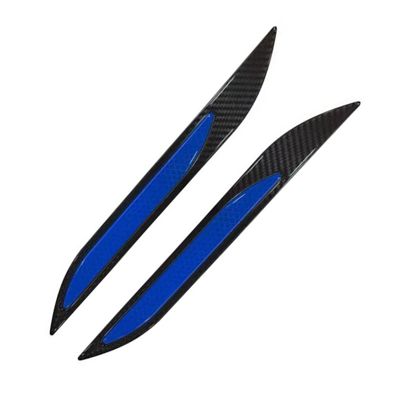 2 Miếng Dán Phản Quang Họa Tiết Sợi Carbon Chống Trầy Cho Xe Hơi