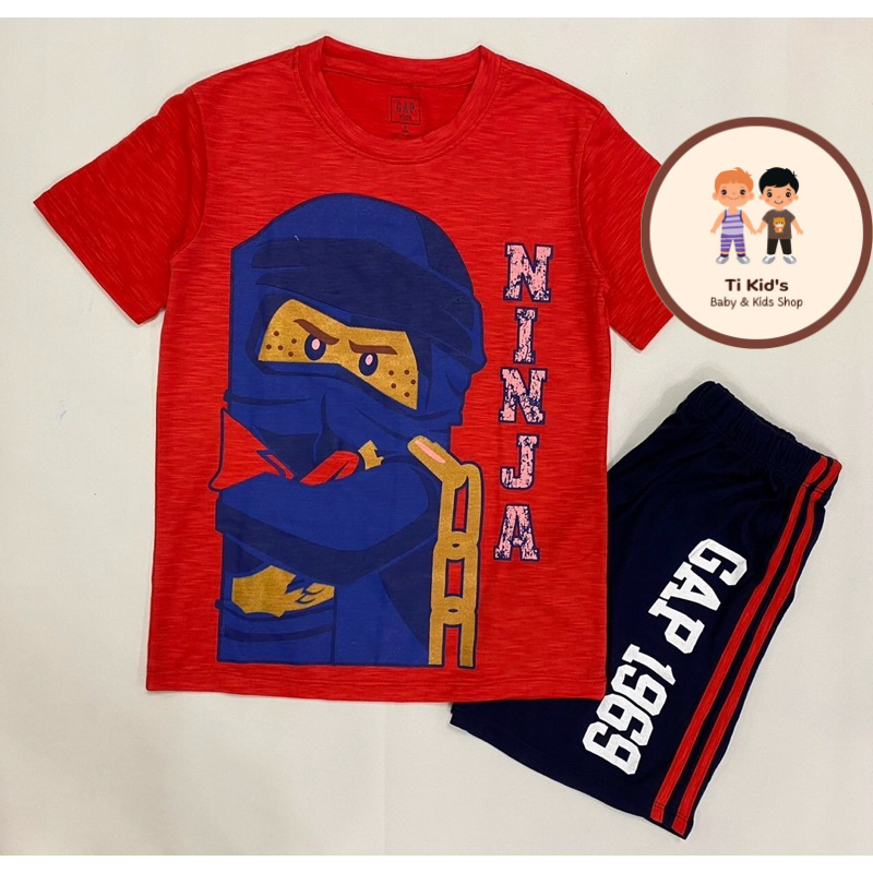 Bộ quần áo cộc tay Gap size đại 100% cotton