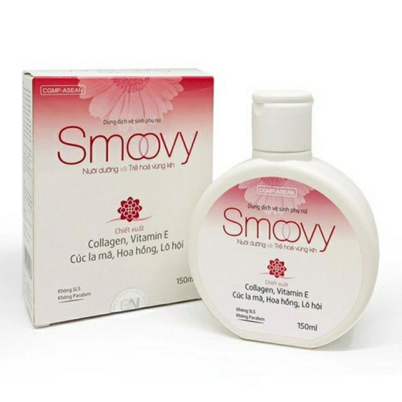 Dung Dịch vệ sinh Smoovy 150ml Làm Sạch Dưỡng Ẩm Loại Bỏ Mùi Hôi