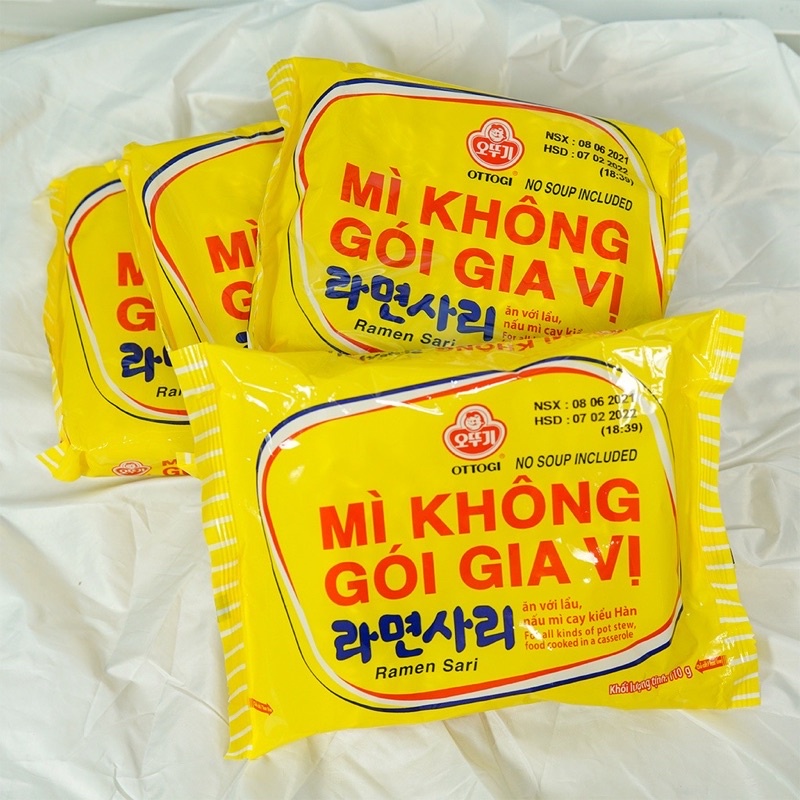 Mì không gói gia vị Otogi 110g, mì trộn, ăn lẩu, nấu mì cay tiện lợ