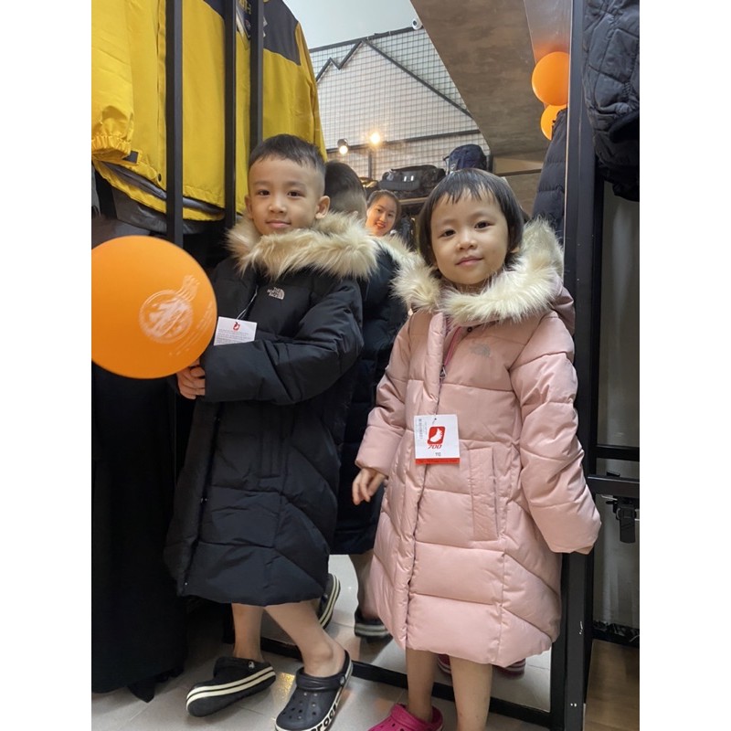 [HÀNG ĐẸP GIÁ SALE] - Áo Phao The North Face Kids Dáng Dài Hàn Quốc - Áo Trẻ Em Siêu Ấm, Siêu Đẹp