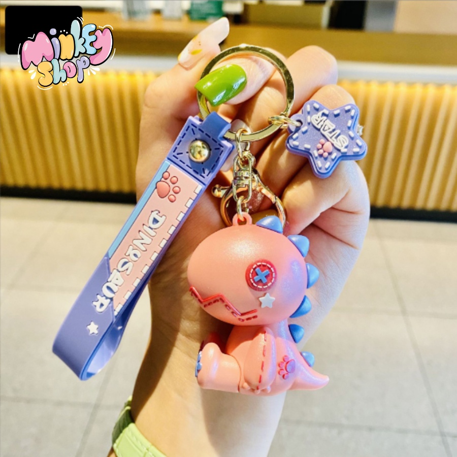 Móc Khóa Đẹp Hình Khủng Long Dễ Thương phụ kiện Túi Xách -Minkey