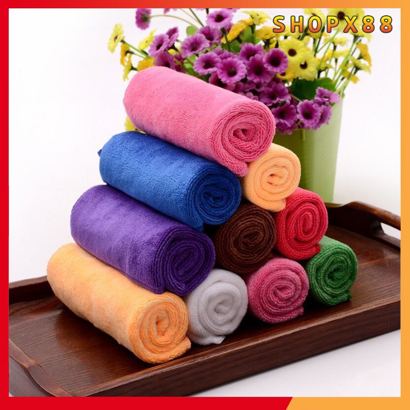 Khăn Gội Đầu, Quấn Đầu Loại Dày Siêu Thấm Hút Dành Cho Spa, Salon Tóc - KT 75*35 Cm