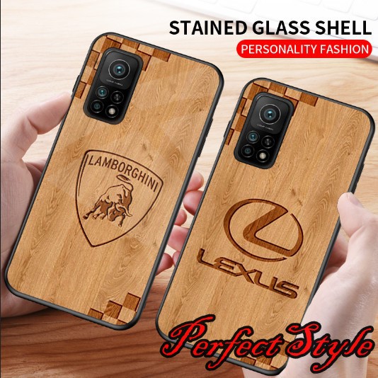 Ốp lưng họa tiết phủ bóng giả gỗ cho Xiaomi  mi 10t pro /  Poco M3 / Poco x3 NFC / x3 pro