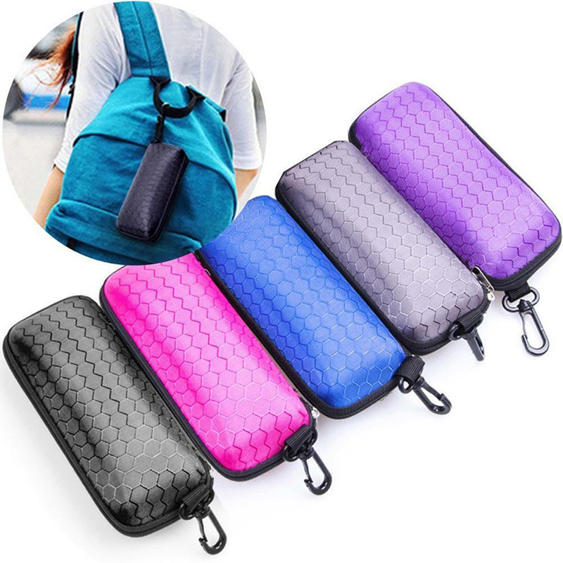 Hộp Đựng Mắt Kính Hình Chữ Nhật Có Khóa Kéo Nhiều Màu Sắc