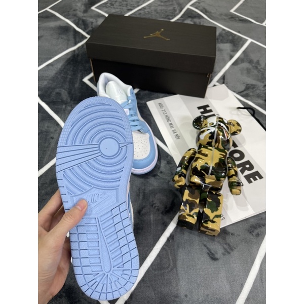 Giầy Thể Thao UniverSity Blue Lơw Xanh Xám V2